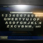 Virtual key board screen on our hire jukeboxes